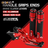 motorcycle cnc brake clutch levers handlebar knobs handle hand grip ends for honda cbr250rr 2011 2012 2013 2014 2015 2016 2018