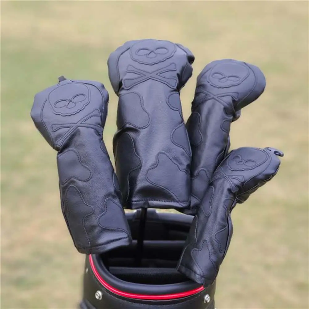 

Tag PU Leather Husky Design Skeleton Golf Club Headcover Golf Head Covers Club Head Protector Skull Golf Putter Cover