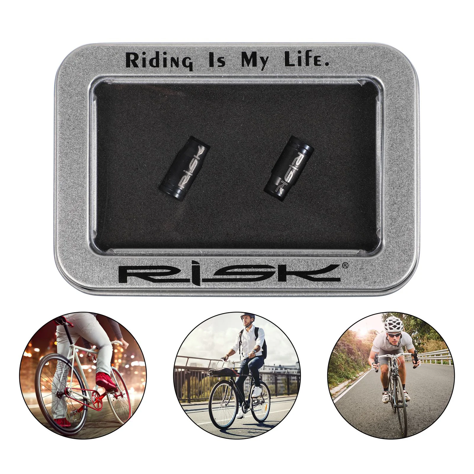

1 Pair Bike Air Nozzle Bike Cover Titanium Alloy Nozzle