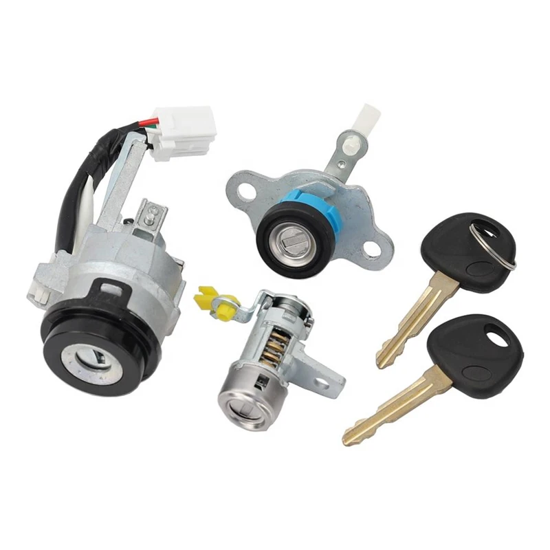 FLYBETTTER OEM полный комплект цилиндрический дверной замок для Hyundai Old Verna с 2 шт. ключами, Замок зажигания для багажника, левый замок двери F215