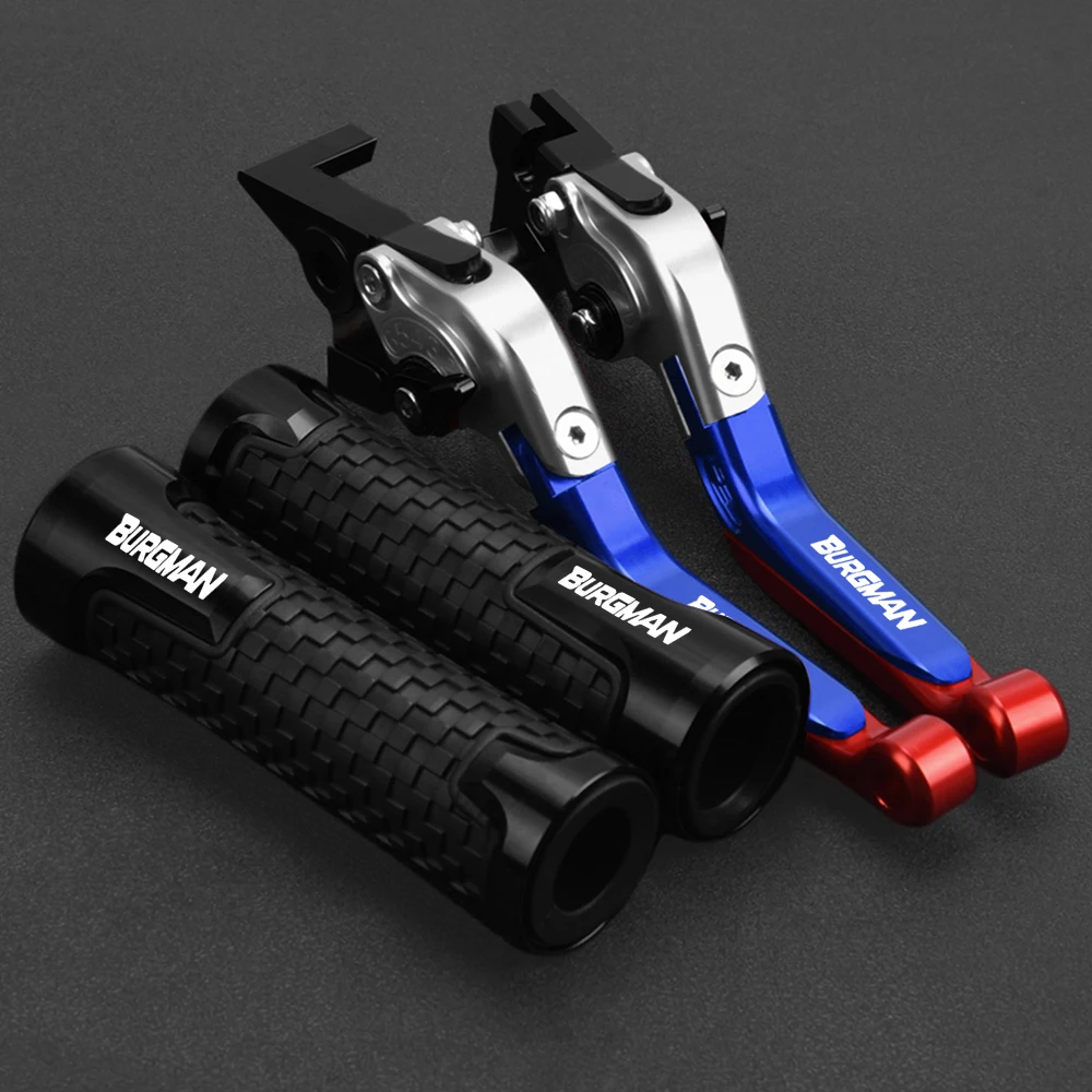 

For SUZUKI BURGMAN 650 2003-2018 2017 2016 2015 2014 2013 Motorcycle Adjustable Brake Clutch Lever Handle bar grips Accessories