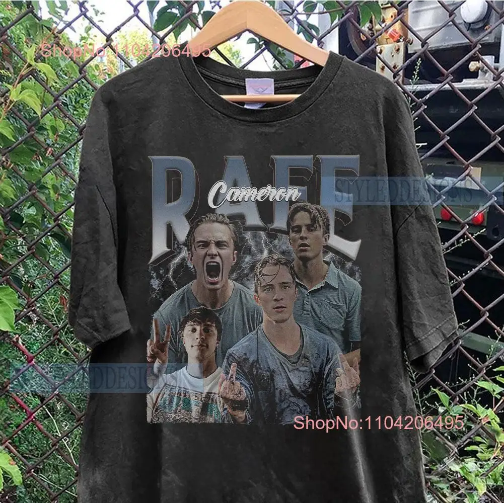 Ретро футболка Rafe Cameron SweaT свитер с круглым вырезом длинными или короткими