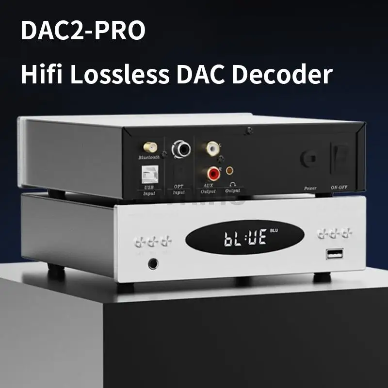 

Hi-Fi DAC усилитель для наушников Top DAC2Pro ESS9018K2M 32 бит/384 кГц декодер Bluetooth 5,0 USB аудио плеер Поддержка D/A