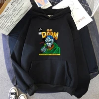cartoon mf doom hoodie casual menwomen sweatshirt long sleeve pullover graphic hoody hoodies harajuku streetwear unisex clothes