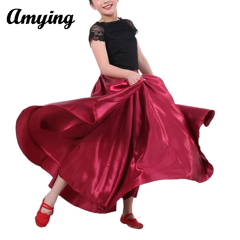 Юбка на 360/540/720 градусов по краю танцевальное платье с открытием для девочек наряд
