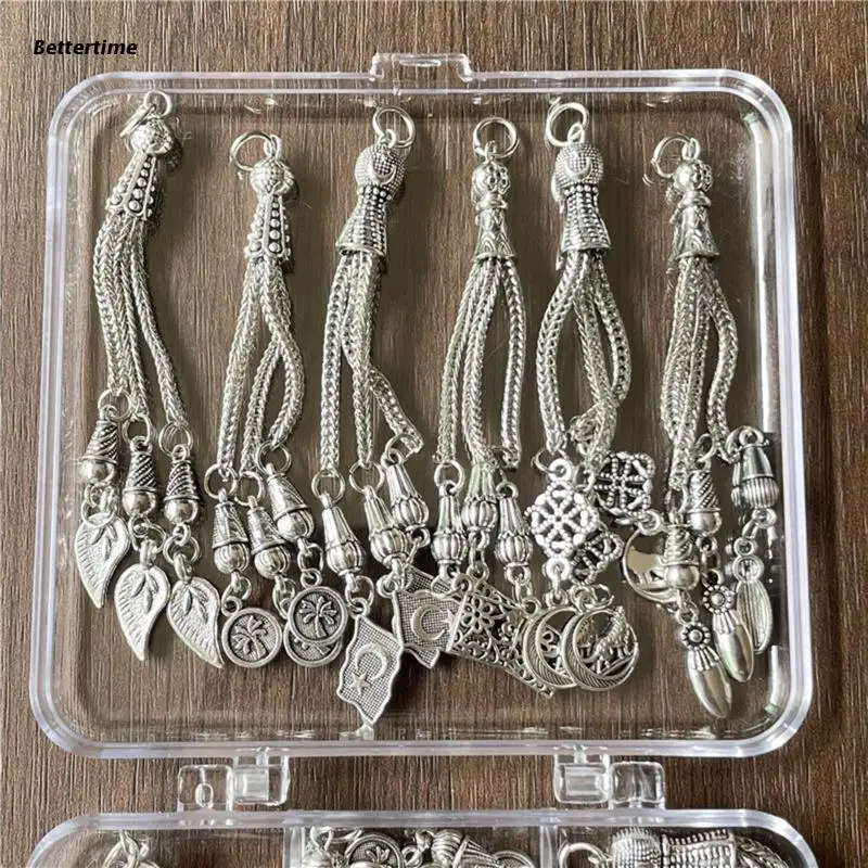 

B36D 18pcs Turkey Seed Rosary Pendant Muslim Jewelry Making Diy Handmade Material