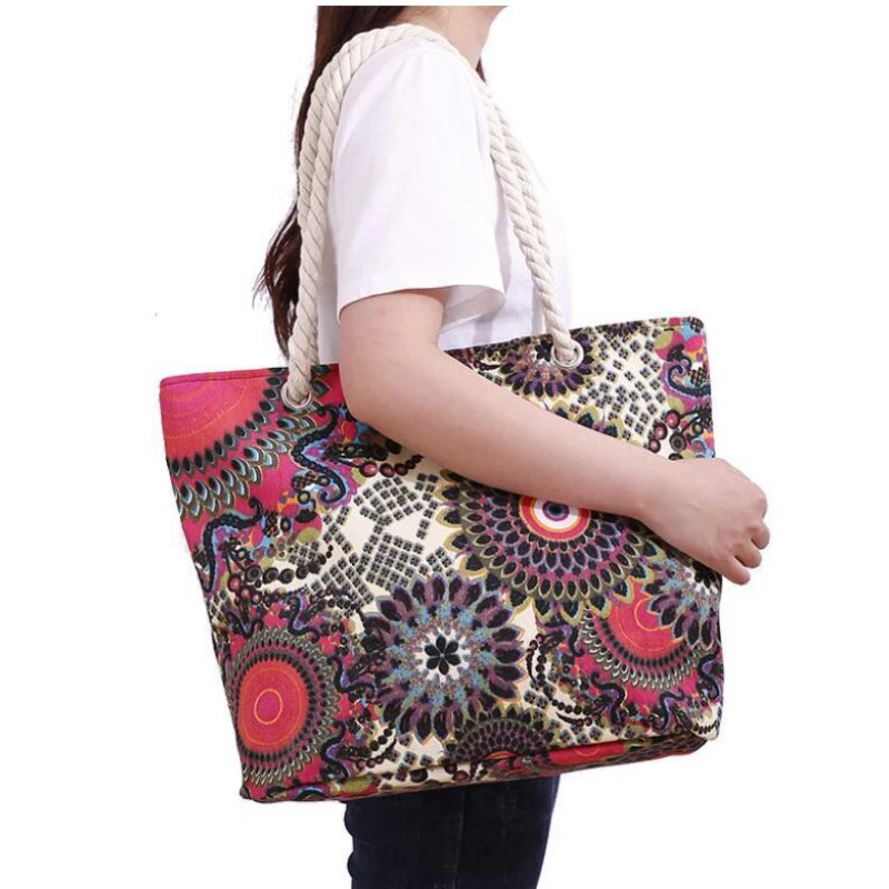 

2022 New Women's Shoulder Bag Handbag Beach Bag Shopping Bag Women's Bag Canvas Bag Leisure Large Bag Travel for Female