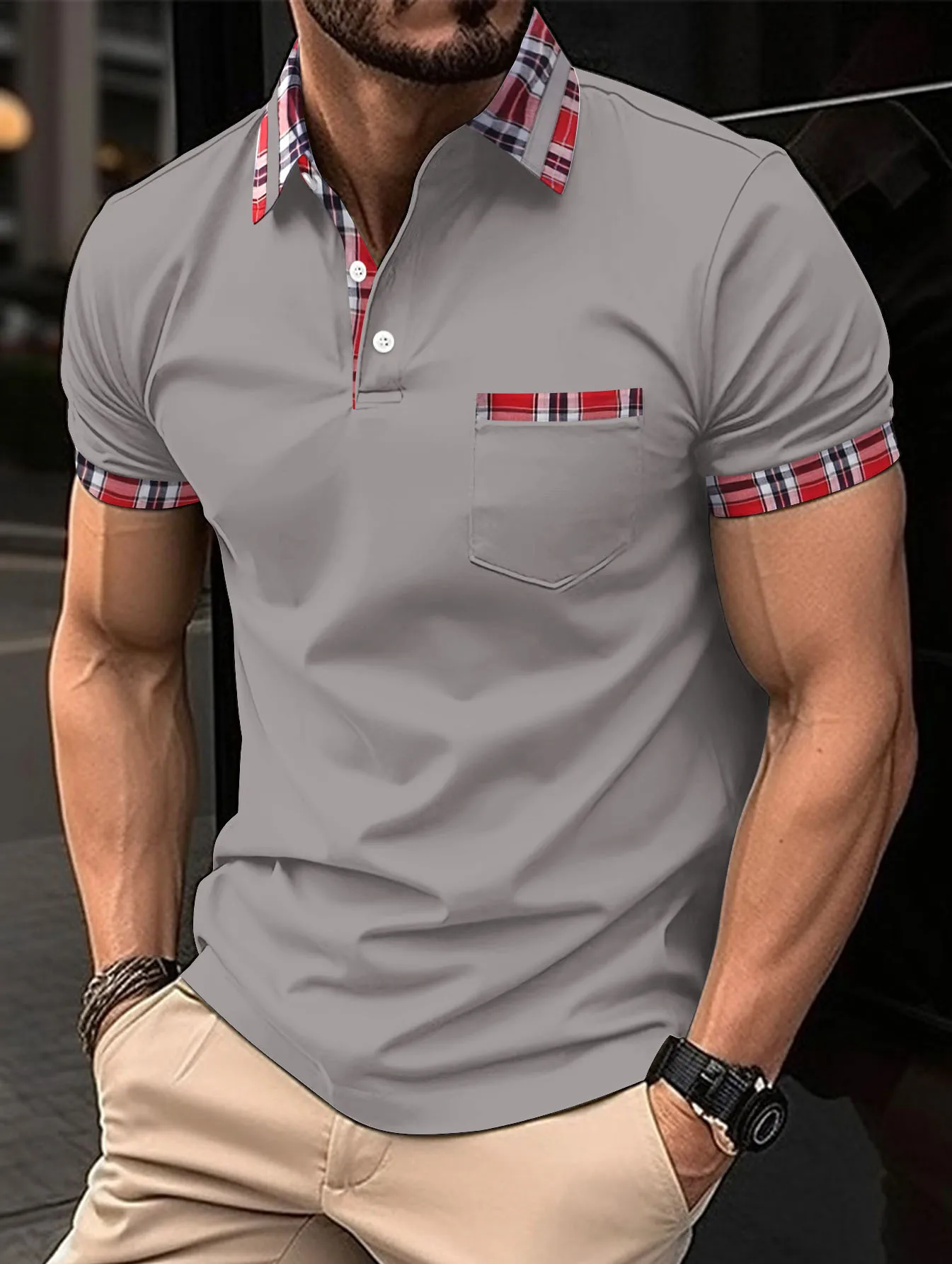 

2023 New Summer New Men's Casual Short Sleeve Polo Shirt Business Wear luxury T-Shirt Men's Fashion Breathable Polo Shirt Men's