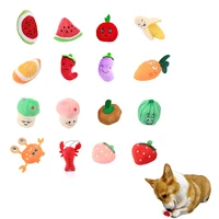 dog squeaky toy fruit shape puppy toys stuffed pet sound toy cute plush dog cat chew toy pet supplies for small meduim dog