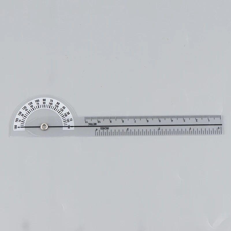 

Cheap Wholesale PVC Medical Protractor 180 Degree Angle Ruler Finger Ruler