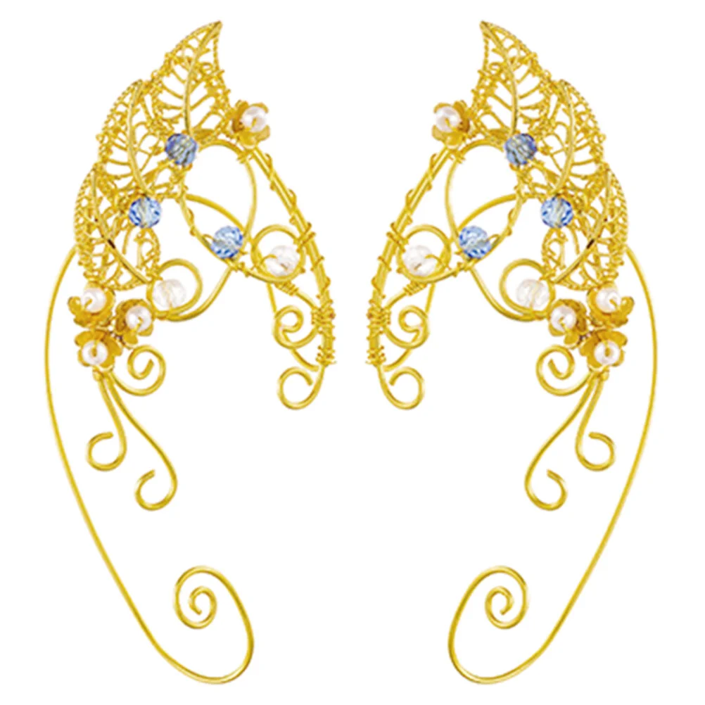 

Handmade Elf Ear Clip Earrings Fairy Teen Girls Cuff European American Cuffs Women Non Alloy Jewelry Ears