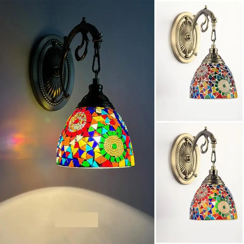 Настенный светильник в богемном стиле ретро ностальгическое романтическое