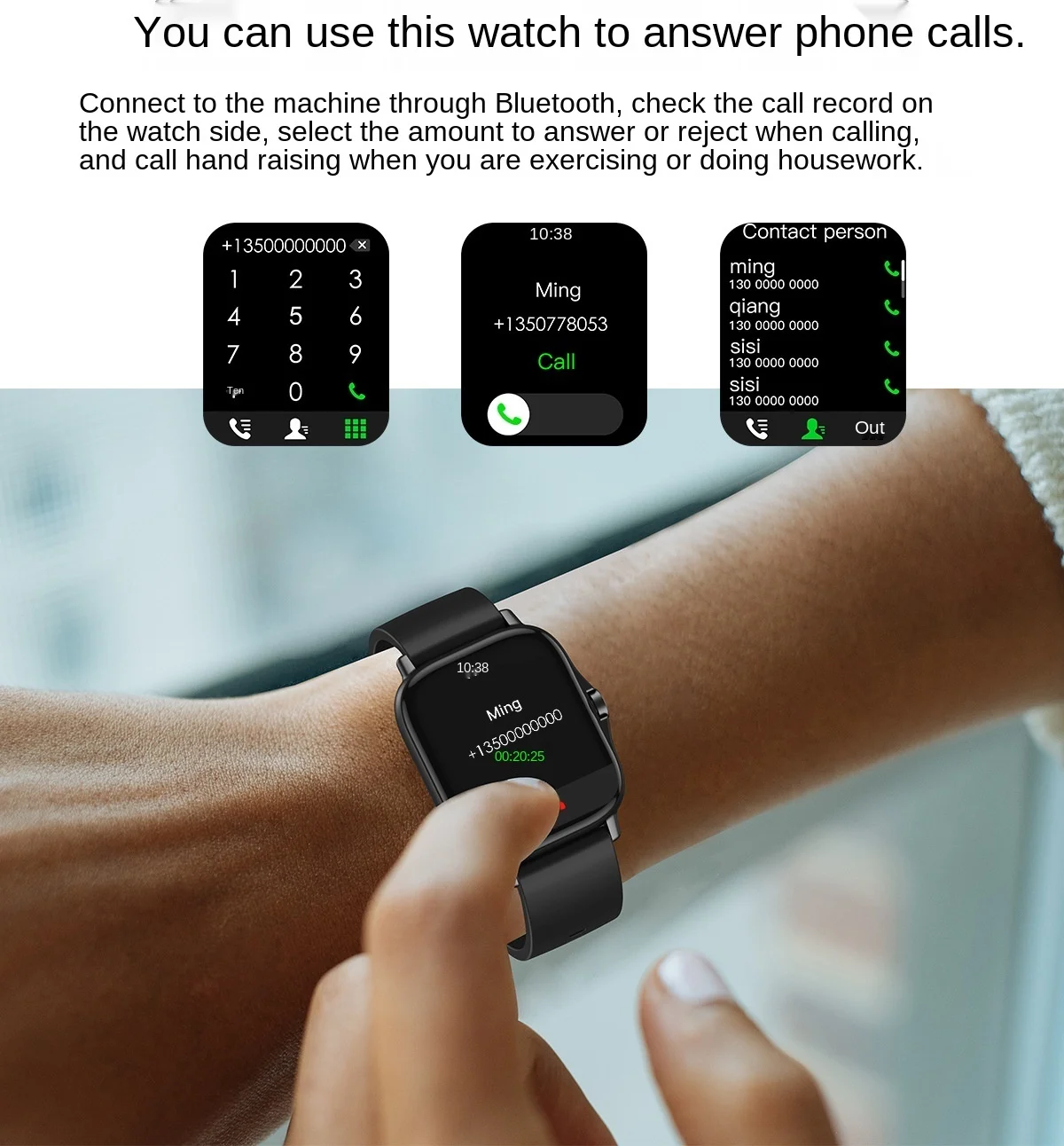 DW11 smart watch For men women multifunction measuring body temperature and heart rate  mens watch  waterproof fashion watches