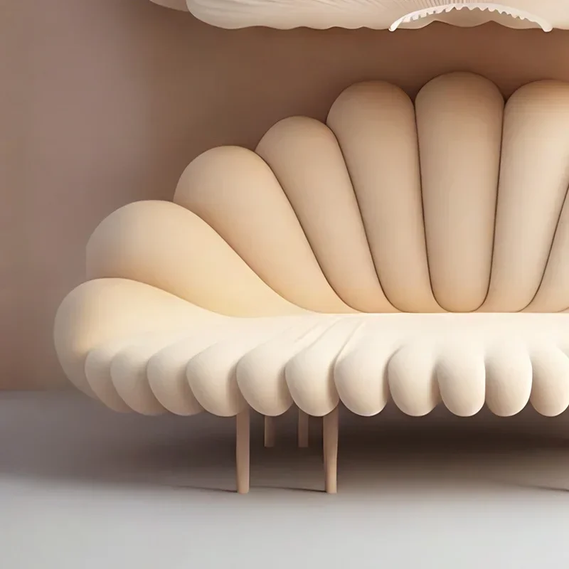 Диван-лепесток креативный крем Fraiche ветровой светильник роскошная гостиная на