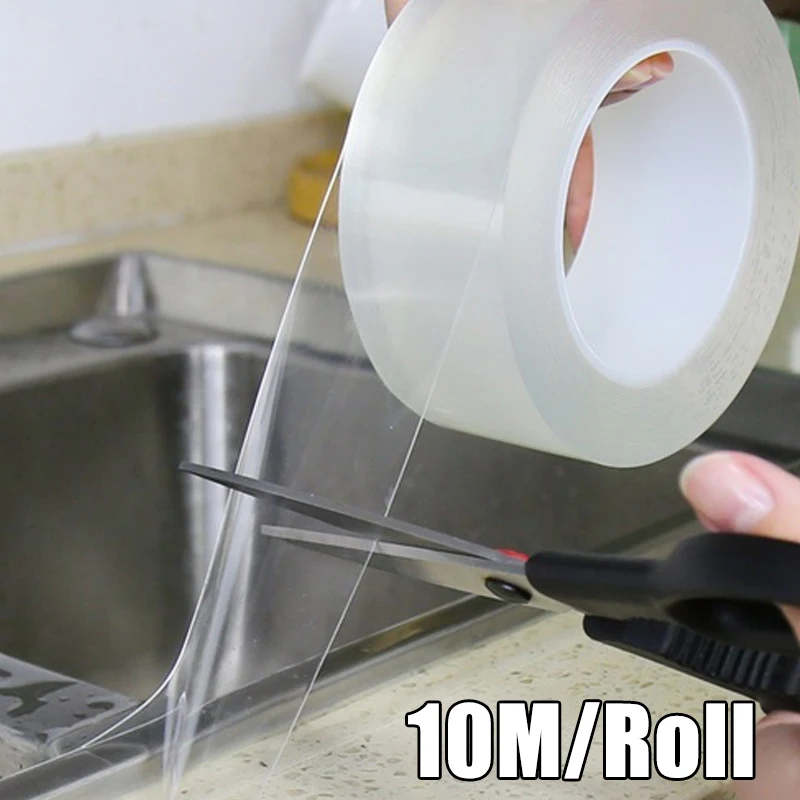 

10M/Roll Transparent Adhesive Tape Waterproof Mould Proof Corner Gap Strip Stickers Home Kitchen Sink Bathroom Decoration Tapes