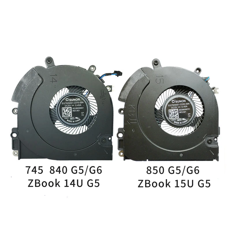 

NEW ORIGINAL Laptop CPU Cooling Cooler Fan For HP Elitbook 745 840 850 845 G5/G6 ZBOOK 14U G5 15U G6