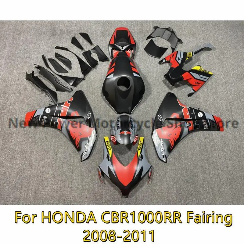 

New ABS body fairing kit for Honda CBR1000RR CBR1000 RR 2008 2009 2010 2011 08 09 10 11 Cool Frosted Red body kit bull