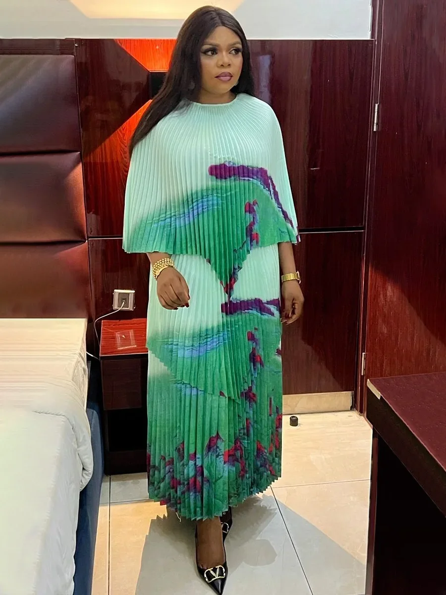 Новинка Осень 2024 костюм EGRM Miyake с постепенным цветом рубашка рукавом летучая мышь