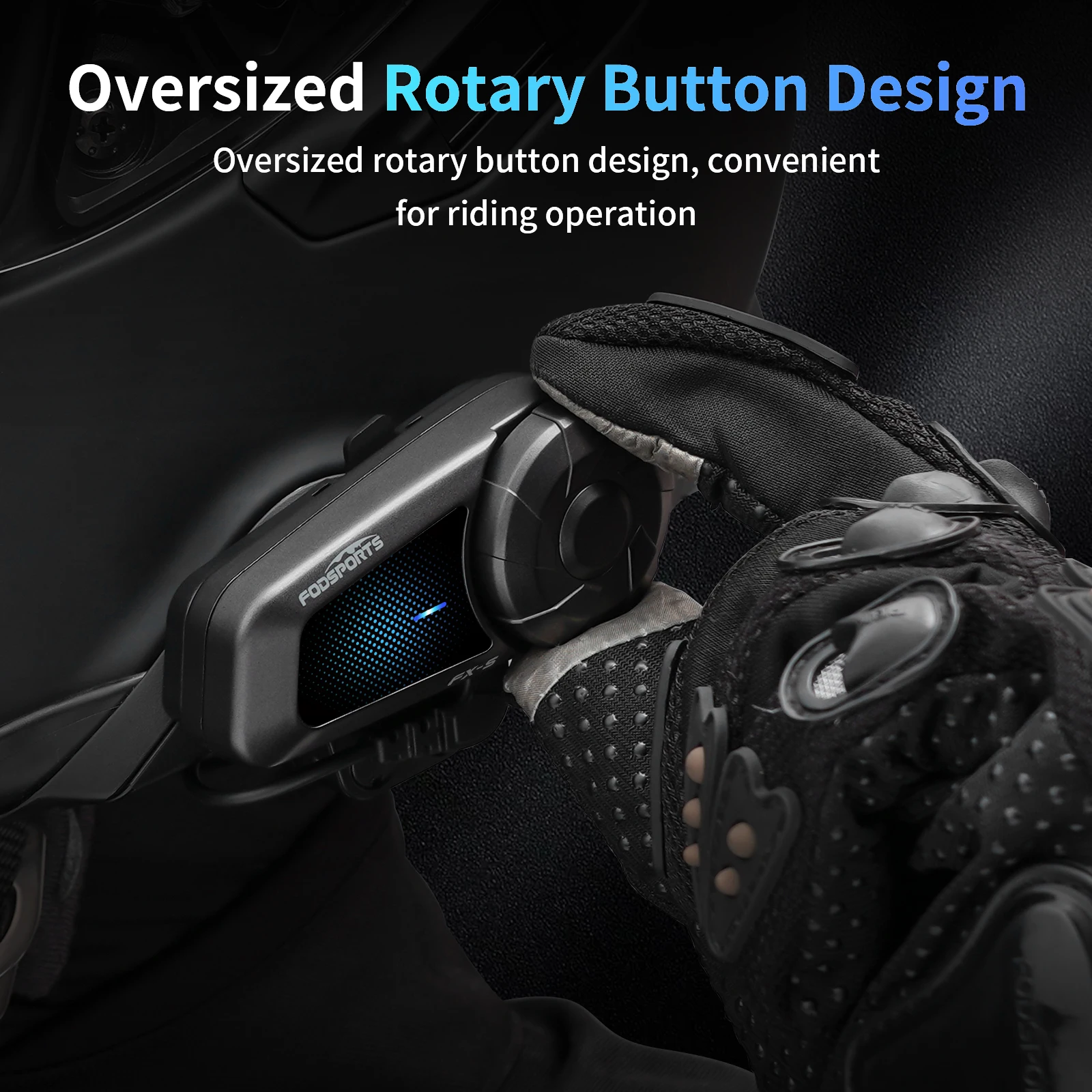 2 шт. Fodsports FX-S мотоциклетный домофон BT5.4 гарнитура для шлема Bluetooth Moto Interphone 1000 м