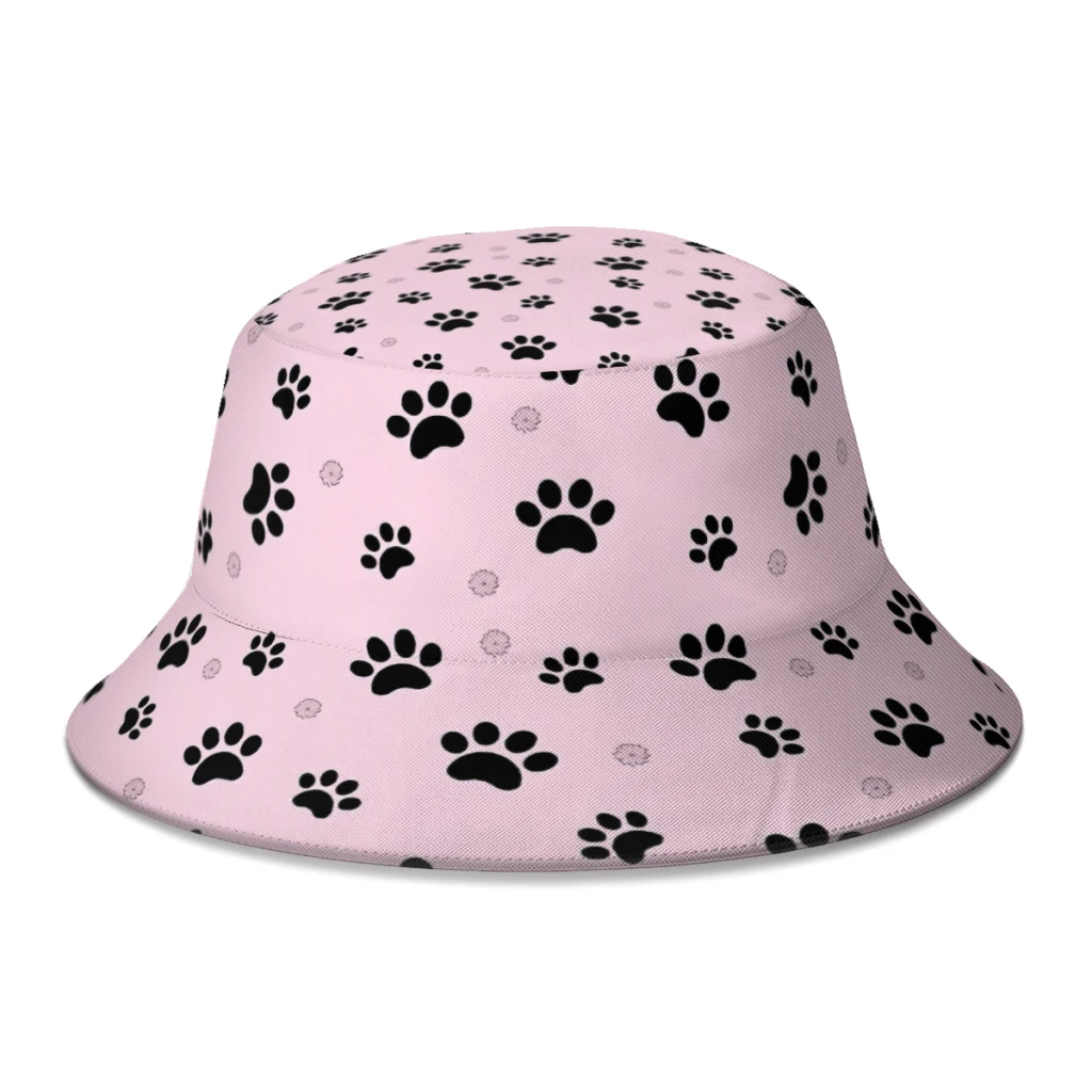 

Панама с розовыми лапками для мальчиков и девочек, модные пляжные шапки от солнца, для кошек и собак, весна-лето