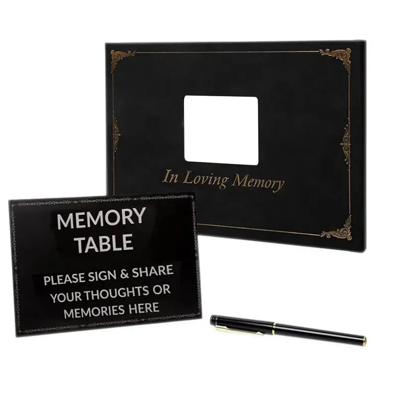

Funeral Guest Book Celebration Of Life Guest Books Funeral Favors Celebration Of Life Decorations Including Pen And Memory Table