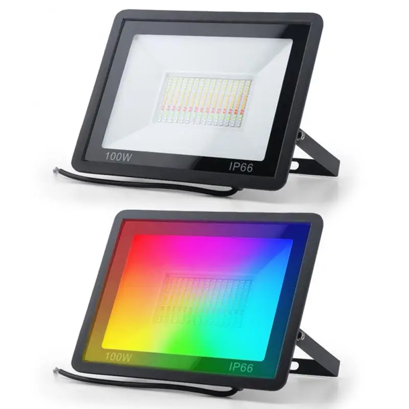 

50W 100W Spotlight IP66 Smart Floodlights Led Garden Stage WiFi Smart APP RGB Color Warm Cool light Work Alexa Google TUYA