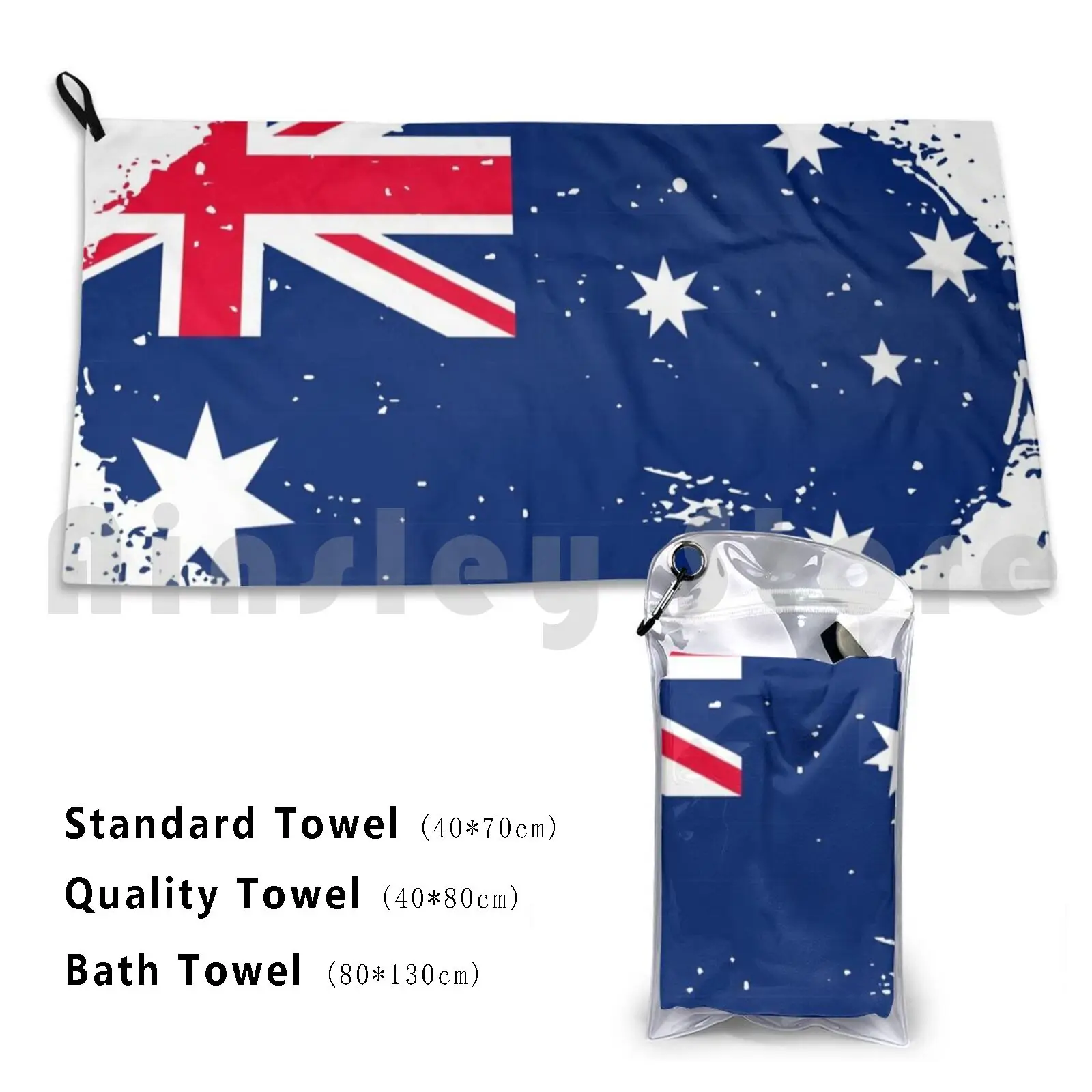 

Пляжное полотенце с флагом Австралии и Австралии, быстросохнущее качественное полотенце с австралийским флагом и австралийским флагом