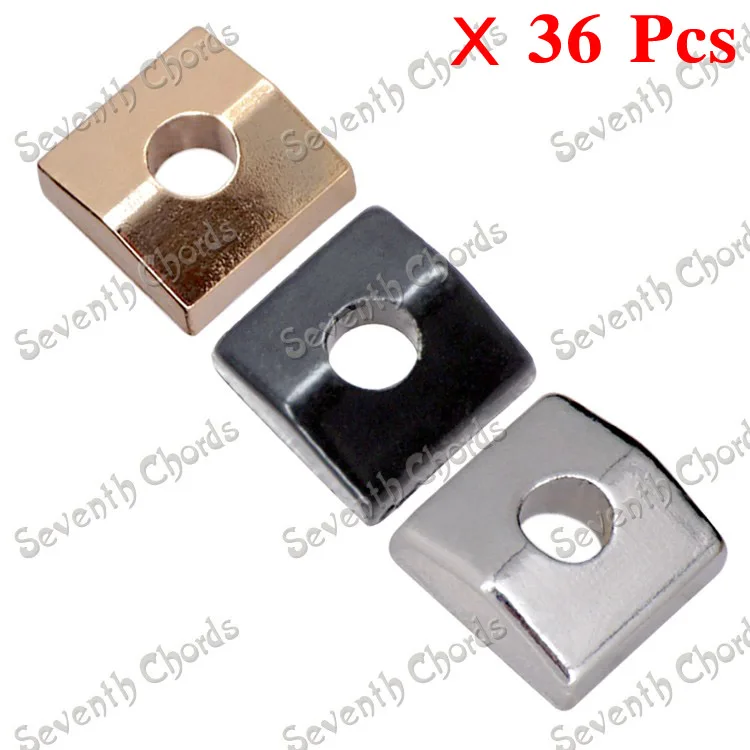 

36 Pcs Electric Guitar Locking Nut Blocks For Tremolo Bridge - Chrome & Black & Gold for choose