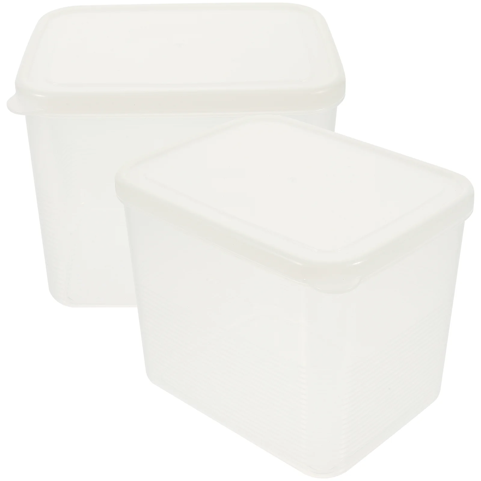 

2Pcs Kitchen Toast Storage Box Sealed Crisper Bread Container Transparent Seasoning Box