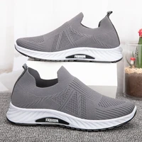 zapatillas hombre loafers men casual shoes breathable sock shoes fashion solid color soft bottom sports running male sneakers