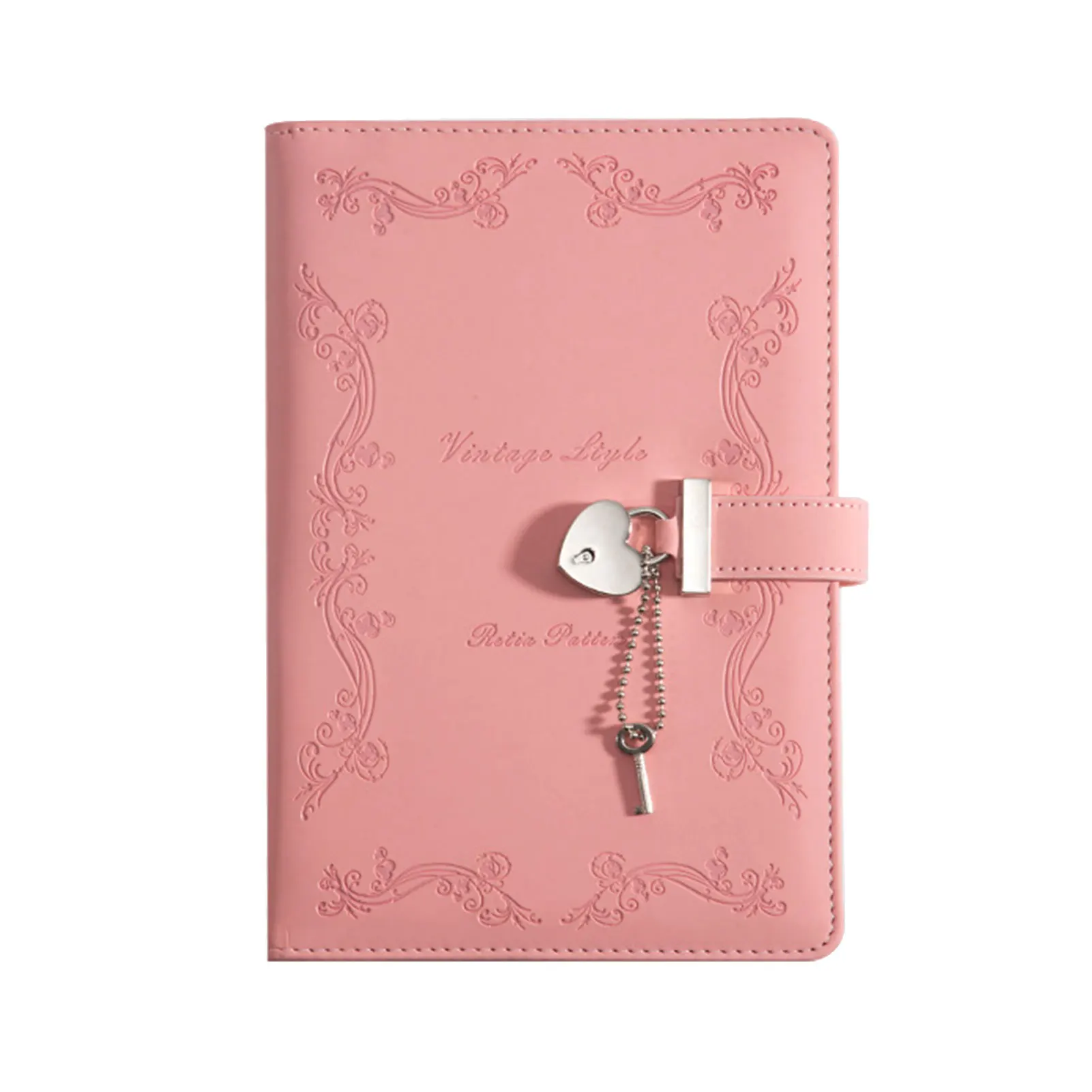 

Durable Easy Use Gift Secret Thicken Adults With Heart Shaped Locking Women Girls Stationery Diary Book Mini Portable 360 Pages