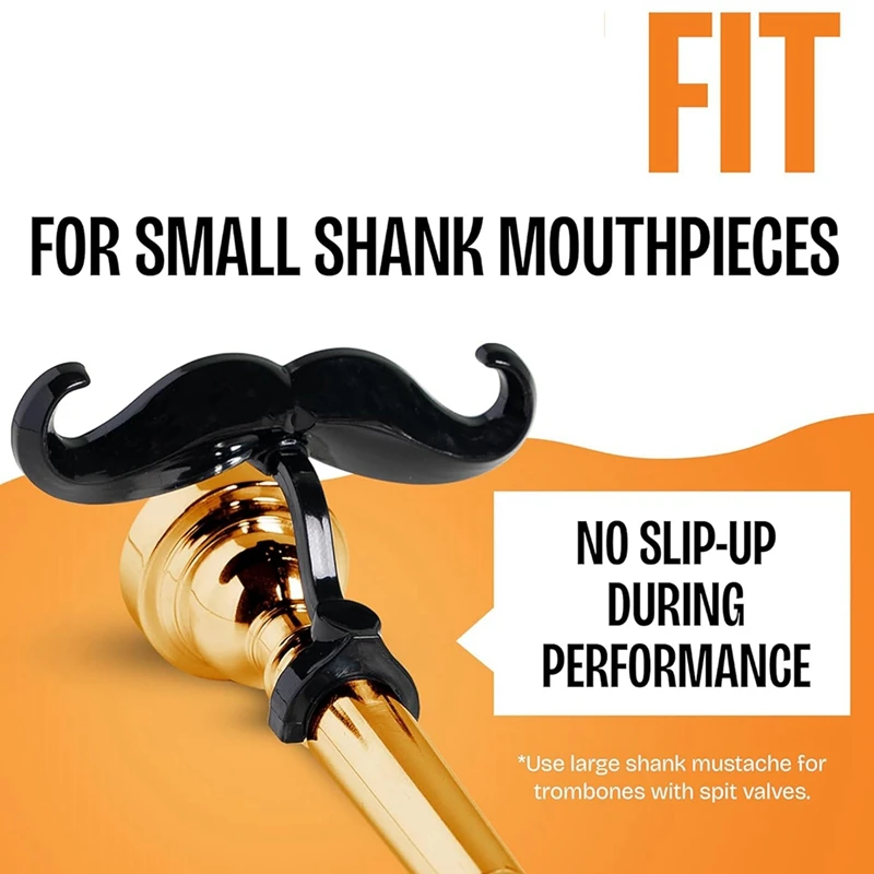 Комплект из 2 усов на клипсе для тромбона с защитным чехлом Усы прочными ручками