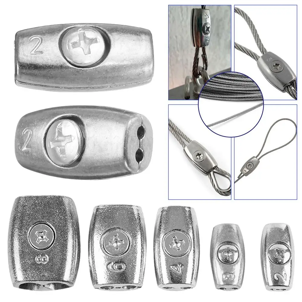 

прочный 2/3/4/6/8 мм трос, втулка, фиксирующий зажим, ручка, зажим, кабельный зажим, двойное отверстие, фурнитура, наконечники для троса, стальной трос