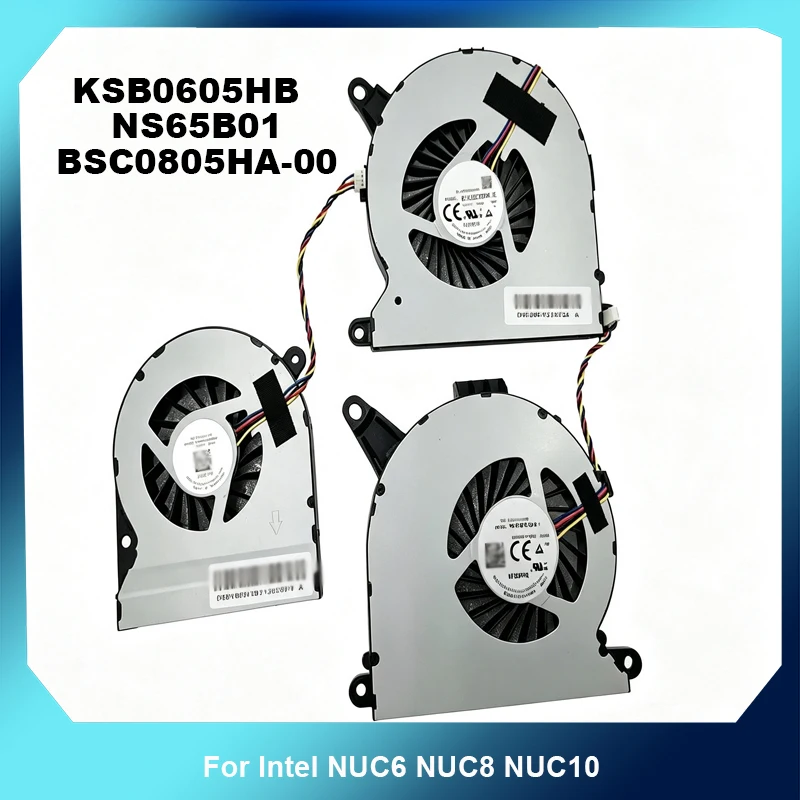 Фото Вентилятор охлаждения процессора для Intel NUC6 KSB0605HB NUC8 NUC10 NS65B01, мини-ПК, 4-контактный PWM. №1