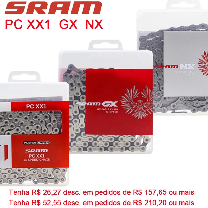

Fit Sram Chain 11/12speed PC XX1 GX NX Bicycle Chain 118L 126L 11V 12V Bike Current Mountain Bike Chain MTB Current Bike Part