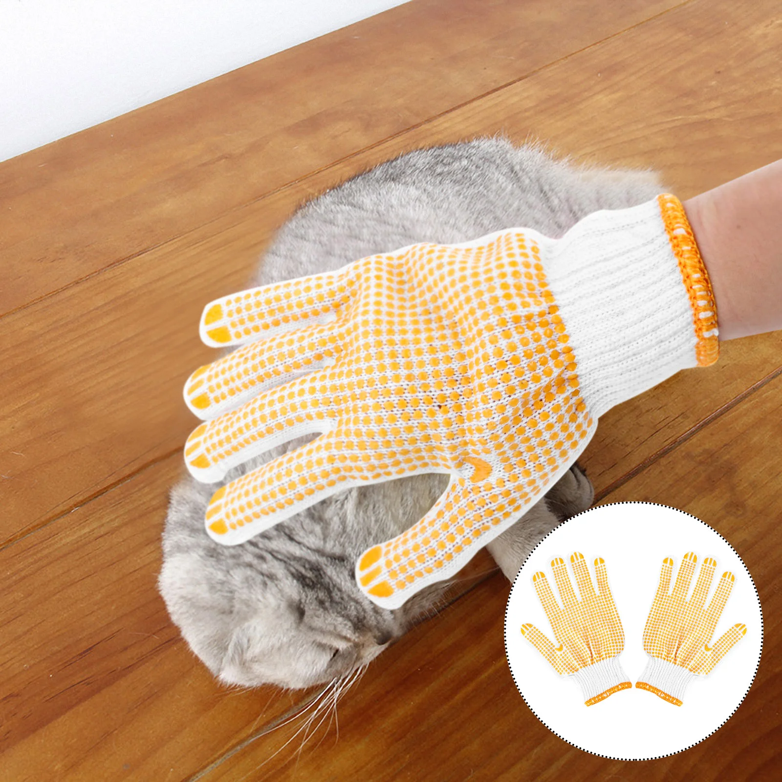 

1 Pair Anti Scratch Handling Gloves Hedgehog Supplies Anti- Bite Glove Bite Proof Gloves Cat Hair Brush