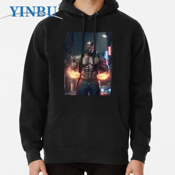 

Пуловер с капюшоном The Flames Flow through Me, новая модная одежда