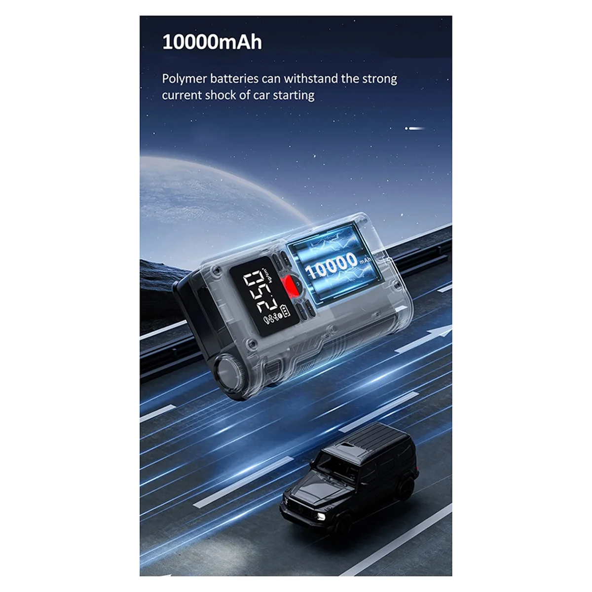 Автомобильный воздушный насос 14 8 В накачка шин автомобильный аварийный 10000 мАч