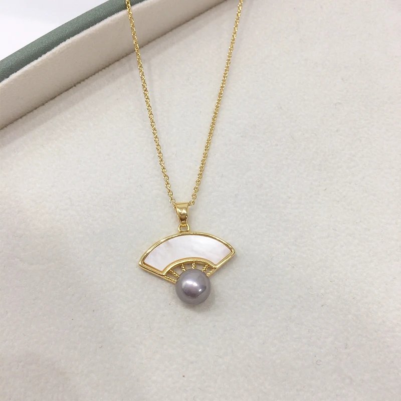 ZHBORUINI 2024 новое высококачественное ожерелье из натурального пресноводного