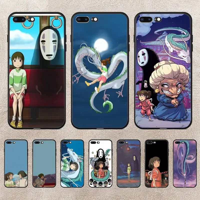 

Cartoon Studio Ghibli Spirited Away Totoro Phone Case For Huawei Y5 Y62019 Y52018 Y92019 Luxury Funda Case For 9prime2019