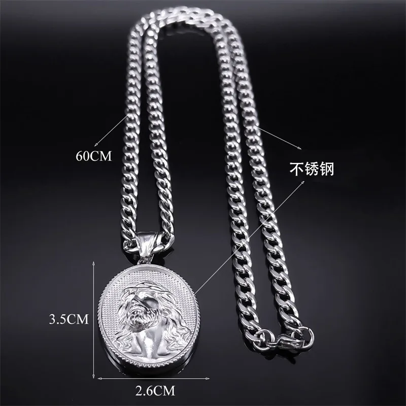 Древний греческий стиль модное креативное мужское ожерелье кулон с Иисусом