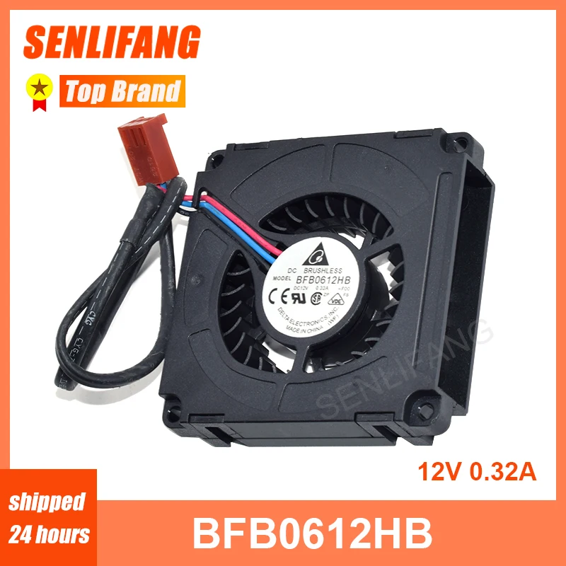 

New For BFB0612HB -8B25 9H1P Server Cooling Fan DC 12V 0.32A 60x60x15mm 3-wire