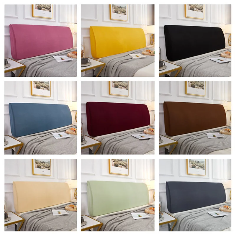 

Dustproof Bed Head Cover High Elastic All-inclusive Headboard Cover Home Decor Anti-dirty Bed Back Protective Cover
