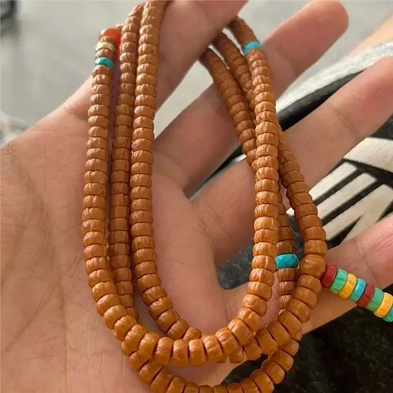 Популярный Тибетский браслет Zhenbaixiang Seed 108 таблеток Cacumen Platycladi Bodhi красная кожа шея