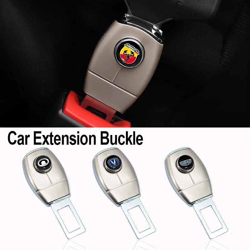 

1pcs Car Silver Metal Seat Belt Extender Extension Buckle Plug Clip for Ssangyong Kyron Rexton Actyon 2012 Rexton 2 Accessories