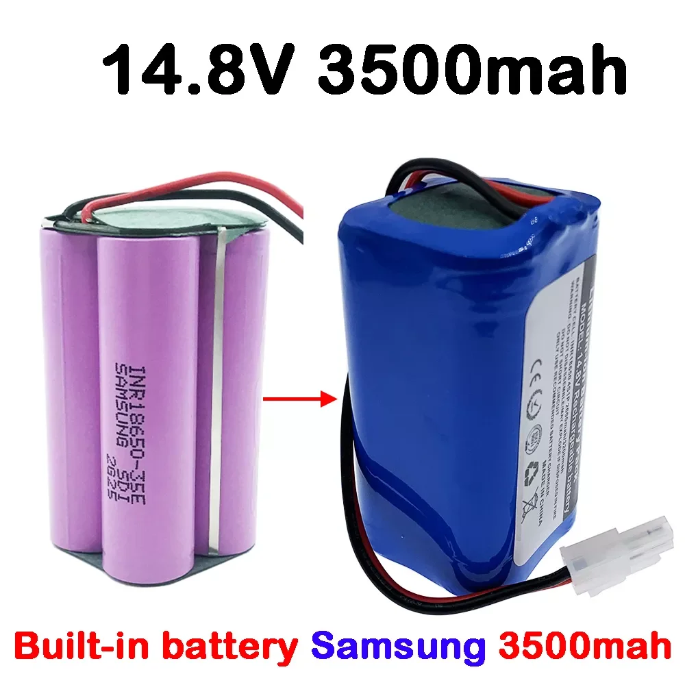 

2022/Real Capacity 14.8V 3500Mah Lithium Battery For ILIFE A4 A4s V7 A6 V7s Plus Robot Vacuum Cleaner FOR ILife 4S 1P
