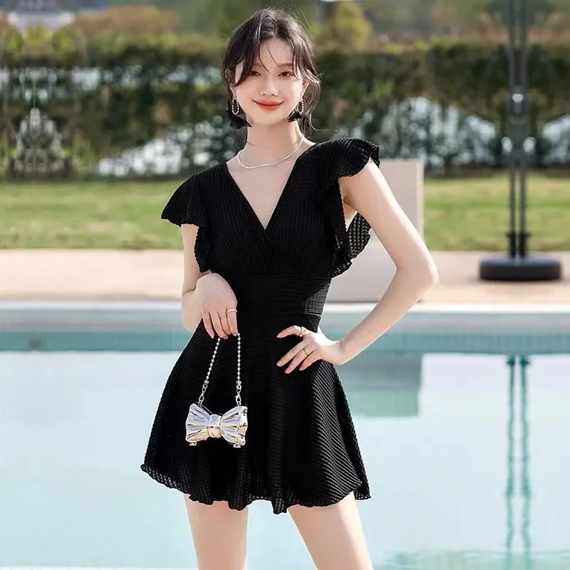 Комбинезон в стиле юбки 2024 с брюками плоской подошвой консервативное покрытие