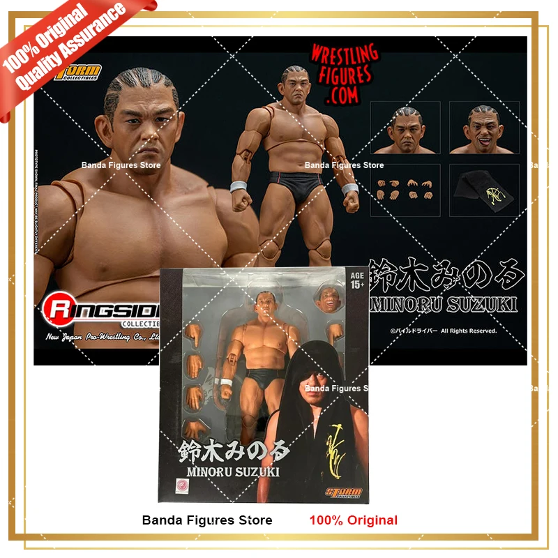 Оригинальные коллекционные предметы Storm Minoru Suzuki Black Gear новинка Japan Pro Wrestling Ringside в