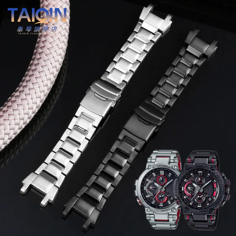 Strap accessories for CASIO G-Shock watch metal stainless steel strap MTG-B1000 / G1000 resin adhesive strap