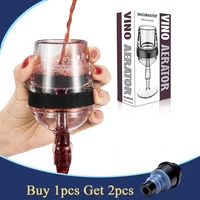 2pcs portable decanter pourer with vacuum wine stopper set wine decanter aerator red wine accessories gift box set